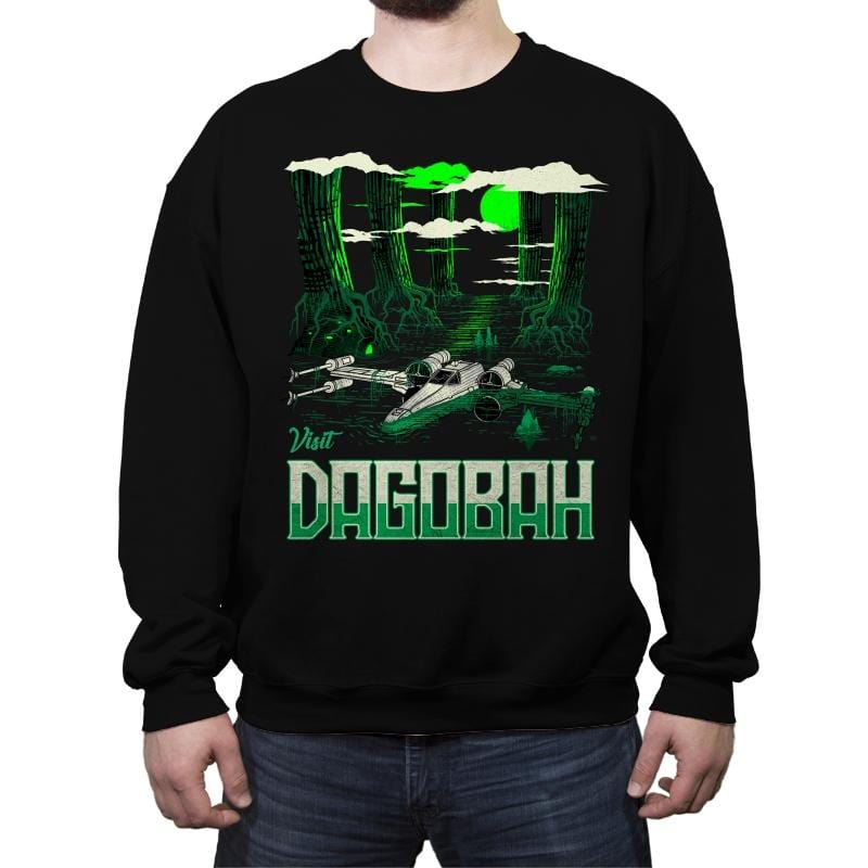 Visit The Swamp - Crew Neck Sweatshirt Crew Neck Sweatshirt RIPT Apparel Small / Black
