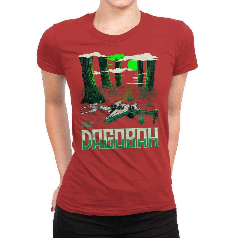 Visit The Swamp - Womens Premium T-Shirts RIPT Apparel Small / Red