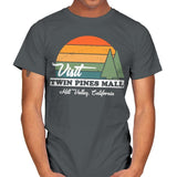 Visit Twin Pines - Mens T-Shirts RIPT Apparel Small / Charcoal