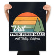 Visit Twin Pines - Prints Posters RIPT Apparel 18x24 / Black