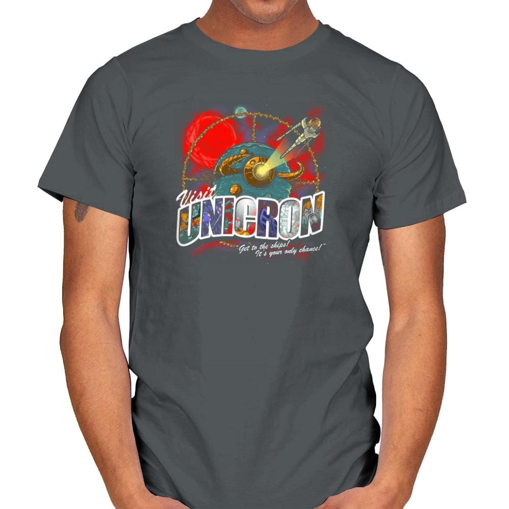Visit Unicron Exclusive - Mens T-Shirts RIPT Apparel Small / Charcoal