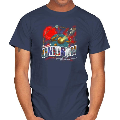 Visit Unicron Exclusive - Mens T-Shirts RIPT Apparel Small / Navy