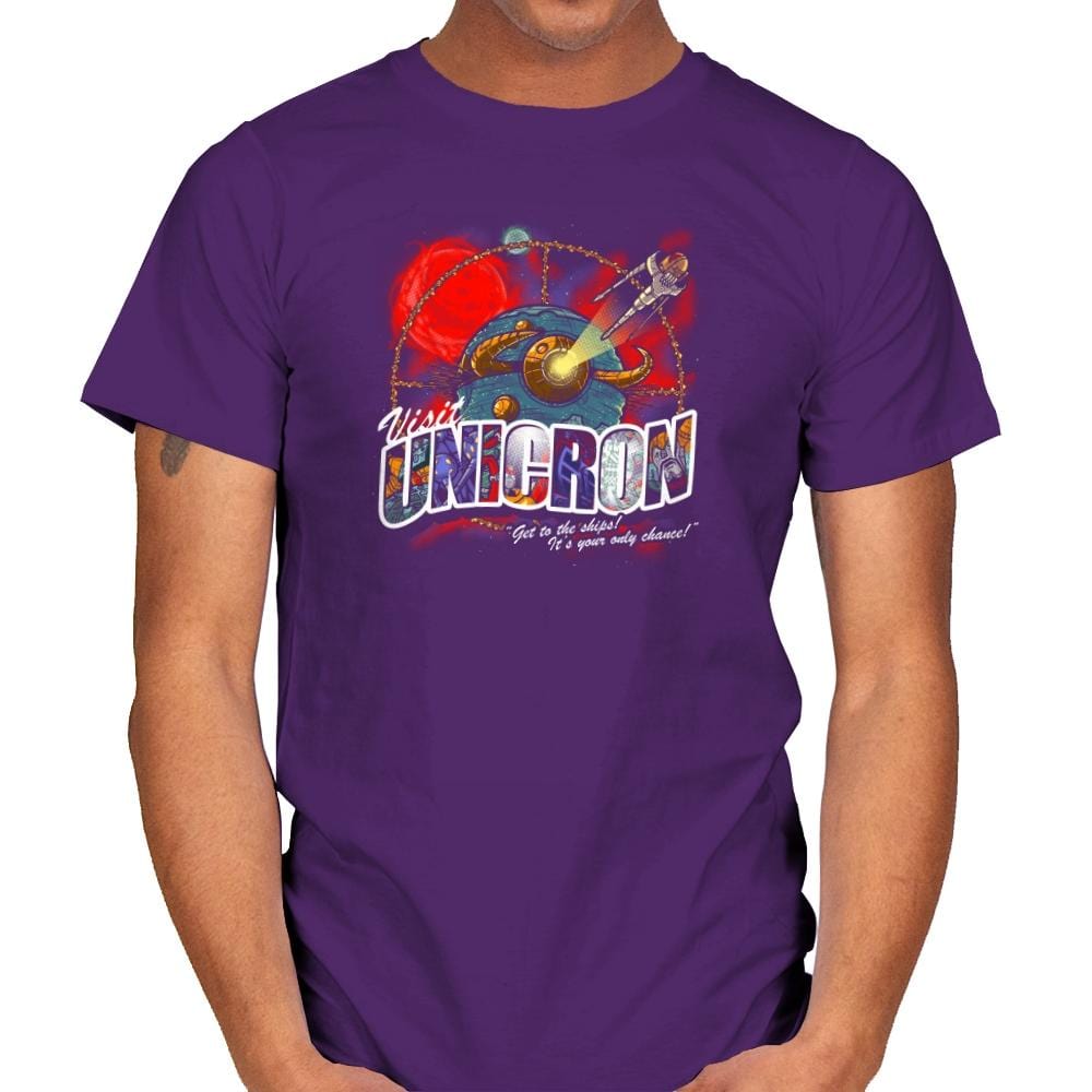 Visit Unicron Exclusive - Mens T-Shirts RIPT Apparel Small / Purple