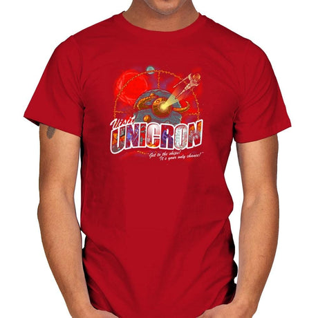 Visit Unicron Exclusive - Mens T-Shirts RIPT Apparel Small / Red