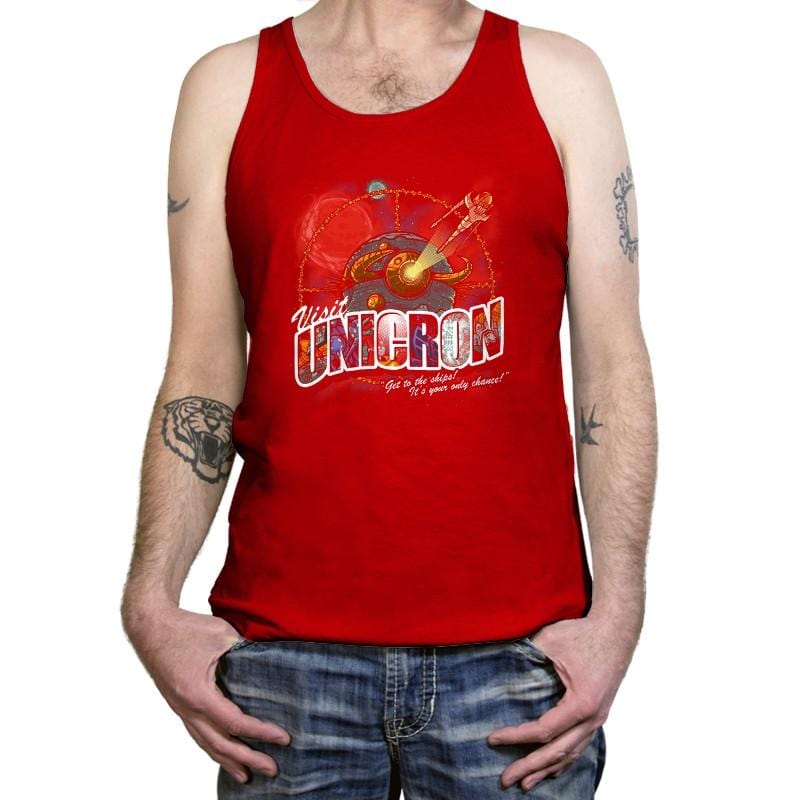 Visit Unicron Exclusive - Tanktop Tanktop RIPT Apparel X-Small / Red