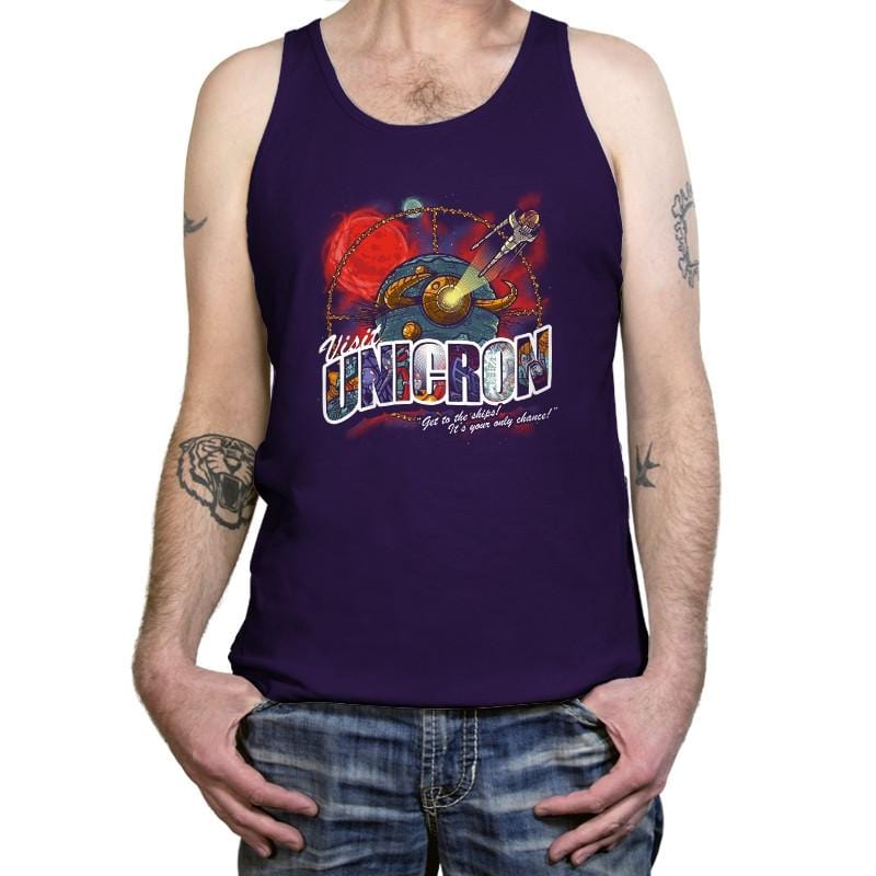 Visit Unicron Exclusive - Tanktop Tanktop RIPT Apparel X-Small / Team Purple