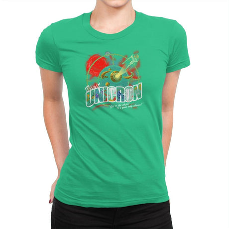 Visit Unicron Exclusive - Womens Premium T-Shirts RIPT Apparel Small / Kelly Green