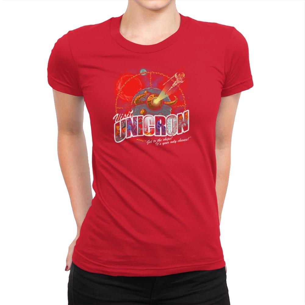 Visit Unicron Exclusive - Womens Premium T-Shirts RIPT Apparel Small / Red