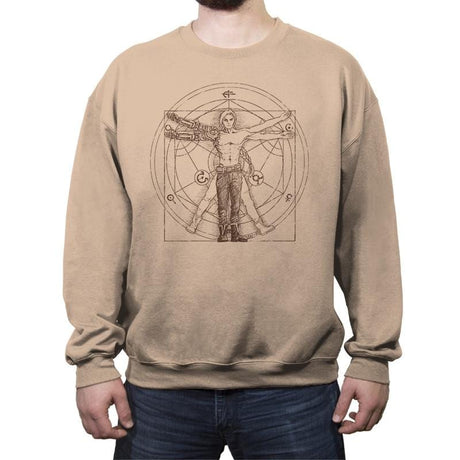 Vitruvian Alchemist - Crew Neck Sweatshirt Crew Neck Sweatshirt RIPT Apparel