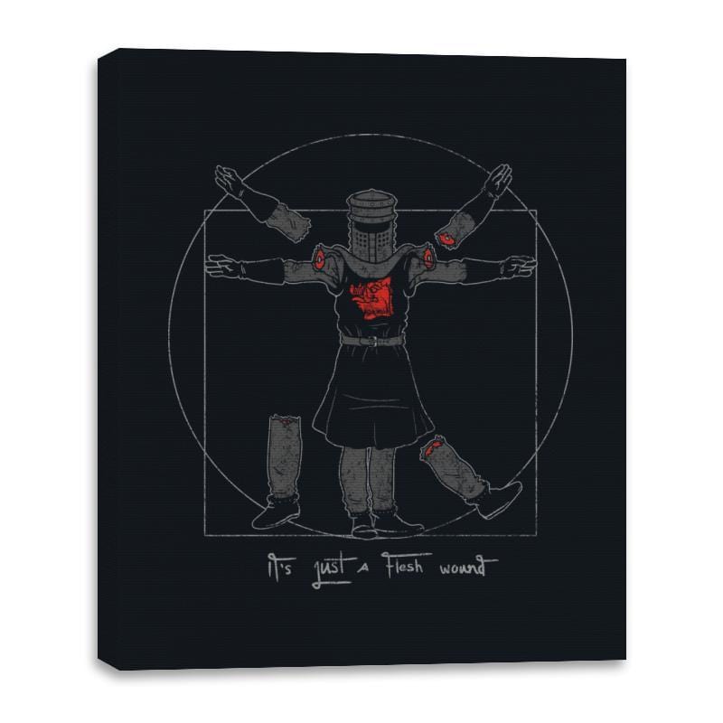 Vitruvian Black Knight - Canvas Wraps Canvas Wraps RIPT Apparel 16x20 / Black