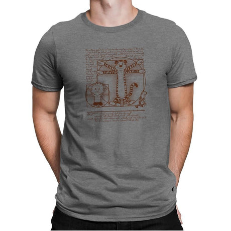 Vitruvian Buddies Exclusive - Mens Premium T-Shirts RIPT Apparel Small / Heather Grey