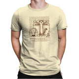 Vitruvian Buddies Exclusive - Mens Premium T-Shirts RIPT Apparel Small / Natural