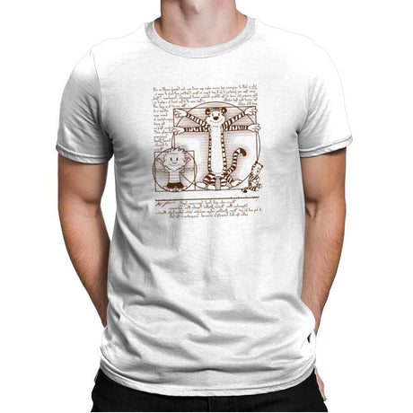 Vitruvian Buddies Exclusive - Mens Premium T-Shirts RIPT Apparel Small / White