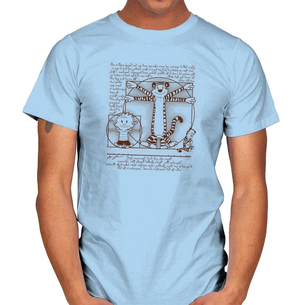 Vitruvian Buddies Exclusive - Mens T-Shirts RIPT Apparel Small / Light Blue