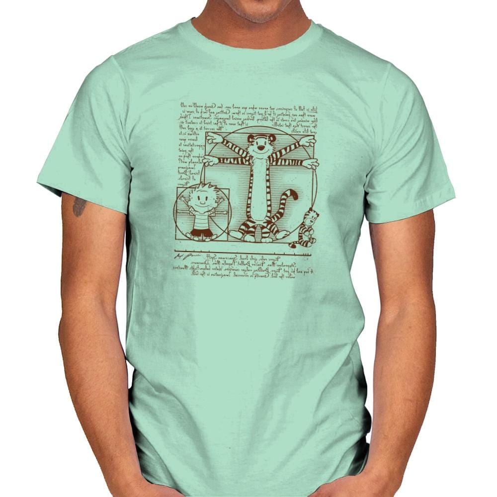 Vitruvian Buddies Exclusive - Mens T-Shirts RIPT Apparel Small / Mint Green