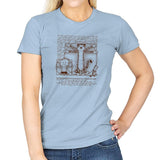 Vitruvian Buddies Exclusive - Womens T-Shirts RIPT Apparel Small / Light Blue