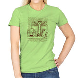 Vitruvian Buddies Exclusive - Womens T-Shirts RIPT Apparel Small / Mint Green