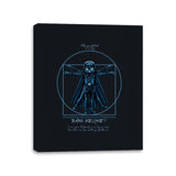 Vitruvian Helmet - Canvas Wraps Canvas Wraps RIPT Apparel 11x14 / Black