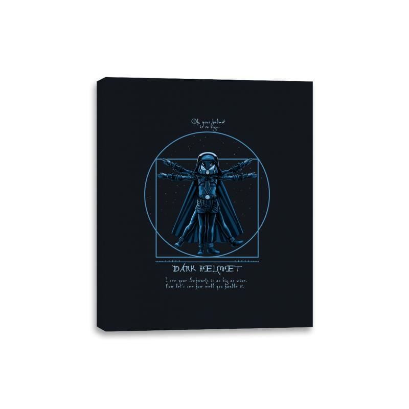 Vitruvian Helmet - Canvas Wraps Canvas Wraps RIPT Apparel 8x10 / Black