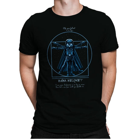 Vitruvian Helmet - Mens Premium T-Shirts RIPT Apparel Small / Black