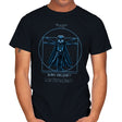 Vitruvian Helmet - Mens T-Shirts RIPT Apparel Small / Black