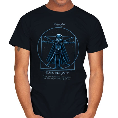 Vitruvian Helmet - Mens T-Shirts RIPT Apparel Small / Black