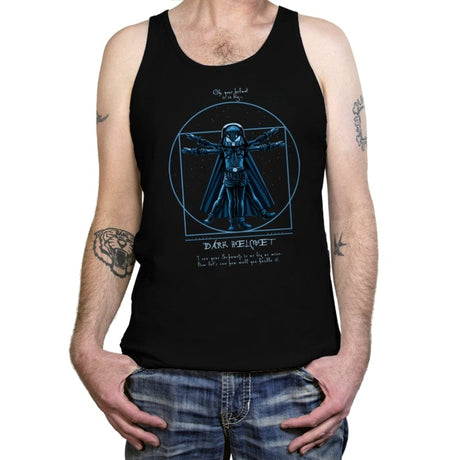 Vitruvian Helmet - Tanktop Tanktop RIPT Apparel X-Small / Black