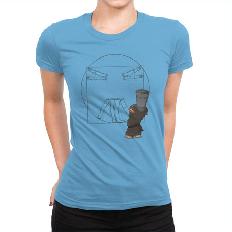 Vitruvian Knight - Womens Premium T-Shirts RIPT Apparel Small / Turquoise