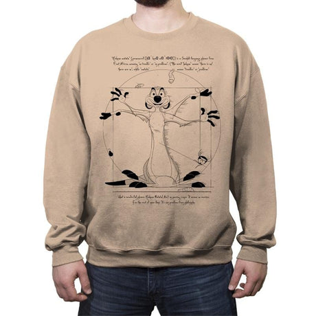 Vitruvian Matata - Crew Neck Sweatshirt Crew Neck Sweatshirt RIPT Apparel Small / ffeacd