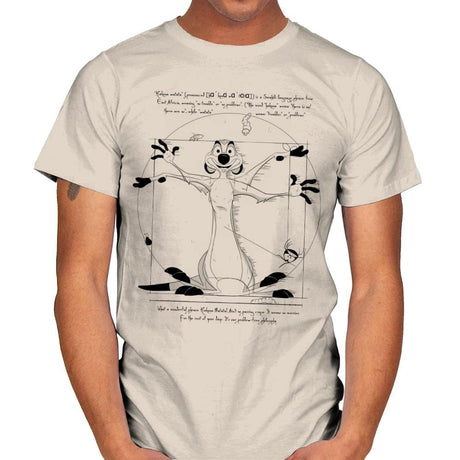 Vitruvian Matata - Mens T-Shirts RIPT Apparel Small / ffeacd