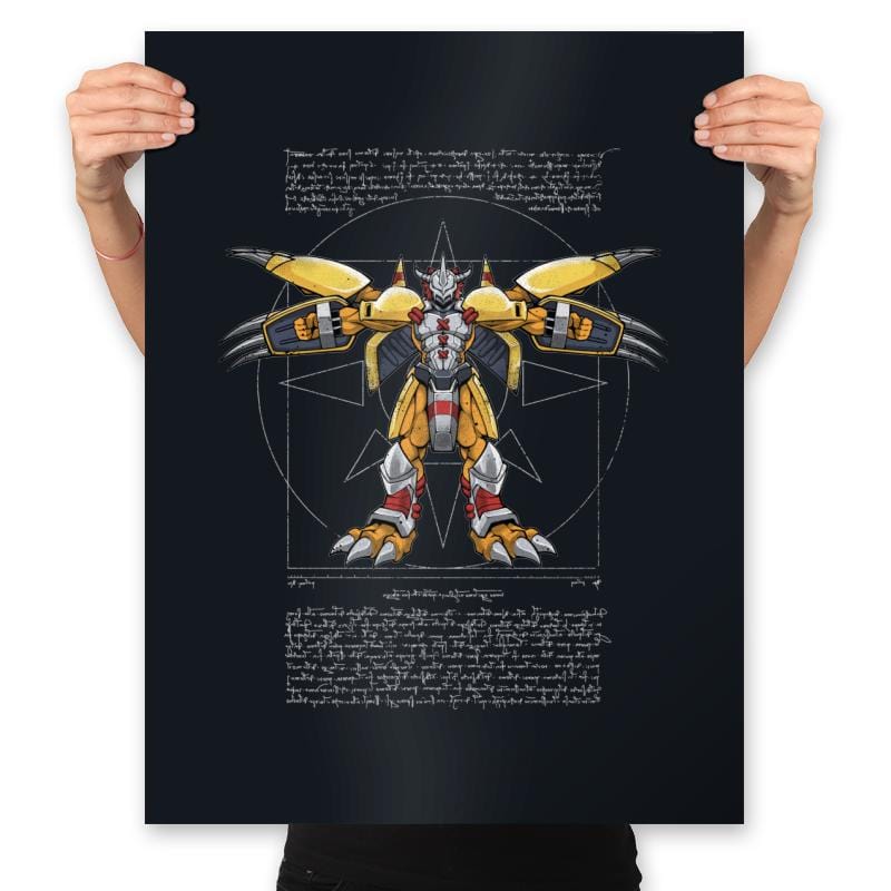 Vitruvian Mega level - Prints Posters RIPT Apparel 18x24 / Black