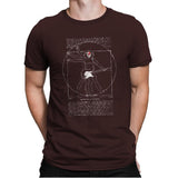 Vitruvian Rock - Mens Premium T-Shirts RIPT Apparel Small / Dark Chocolate
