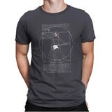 Vitruvian Rock - Mens Premium T-Shirts RIPT Apparel Small / Heavy Metal