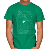 Vitruvian Rock - Mens T-Shirts RIPT Apparel Small / Kelly Green
