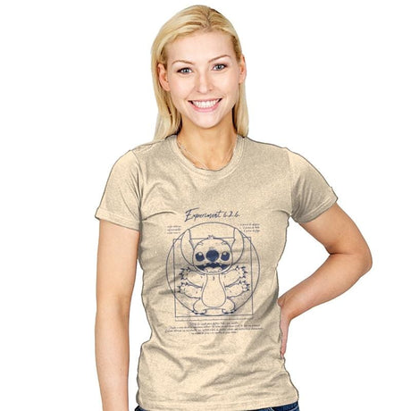 Vitruvian Stitch - Womens T-Shirts RIPT Apparel Small / Natural