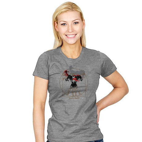 Vitruvian Symbiote Reprint - Womens T-Shirts RIPT Apparel Small / Heather