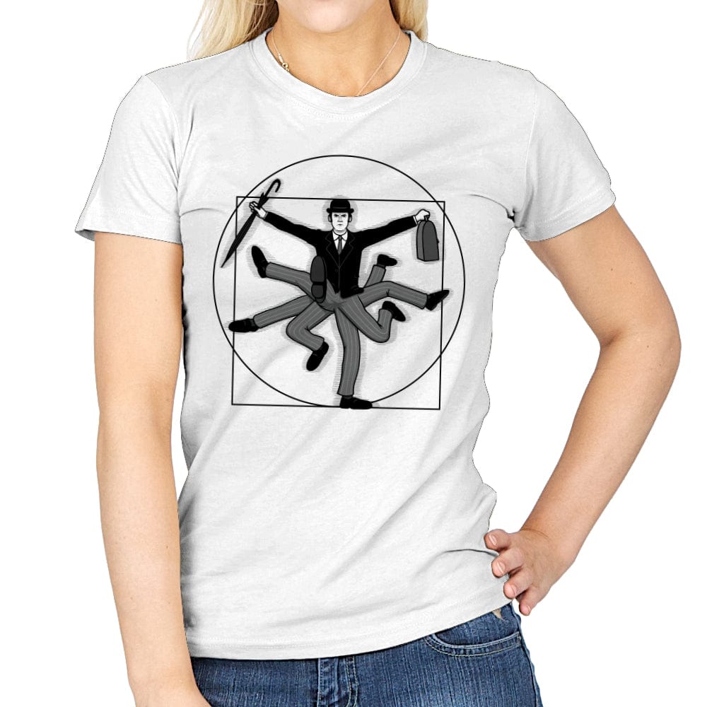 Vitruvian Walks - Womens T-Shirts RIPT Apparel Small / White