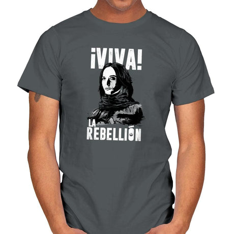 Viva La Rebellion Exclusive - Mens T-Shirts RIPT Apparel Small / Charcoal