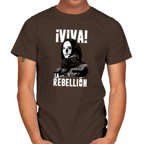 Viva La Rebellion Exclusive - Mens T-Shirts RIPT Apparel Small / Dark Chocolate
