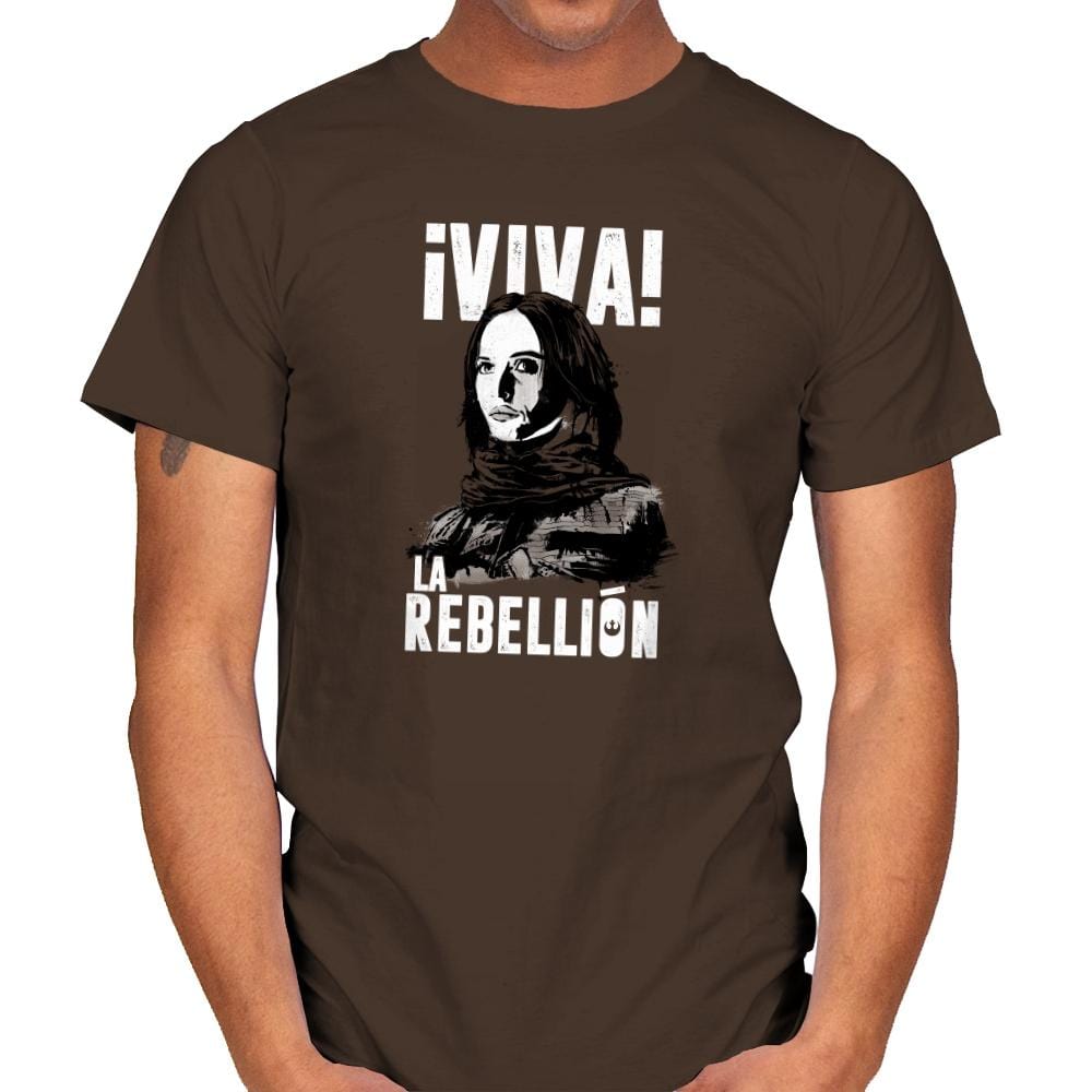 Viva La Rebellion Exclusive - Mens T-Shirts RIPT Apparel Small / Dark Chocolate