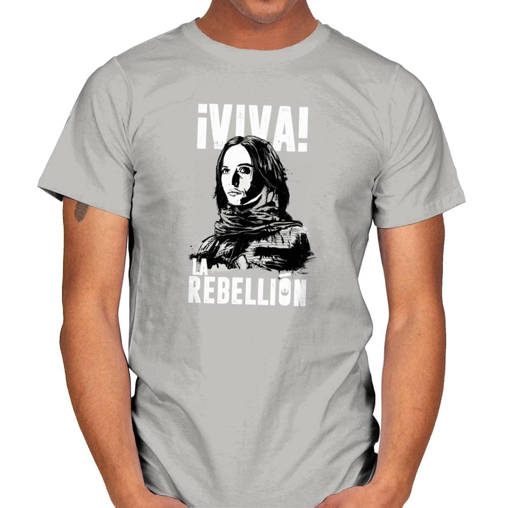 Viva La Rebellion Exclusive - Mens T-Shirts RIPT Apparel Small / Ice Grey