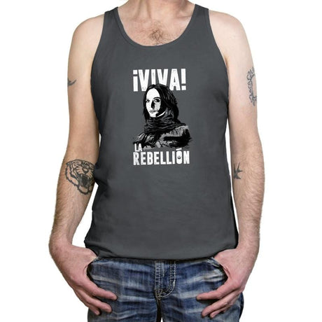 Viva La Rebellion Exclusive - Tanktop Tanktop RIPT Apparel X-Small / Asphalt