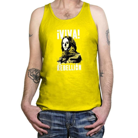 Viva La Rebellion Exclusive - Tanktop Tanktop RIPT Apparel X-Small / Neon Yellow
