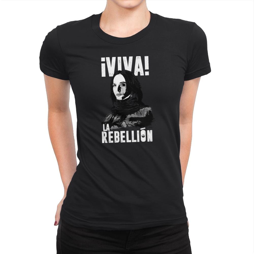 Viva La Rebellion Exclusive - Womens Premium T-Shirts RIPT Apparel Small / Black