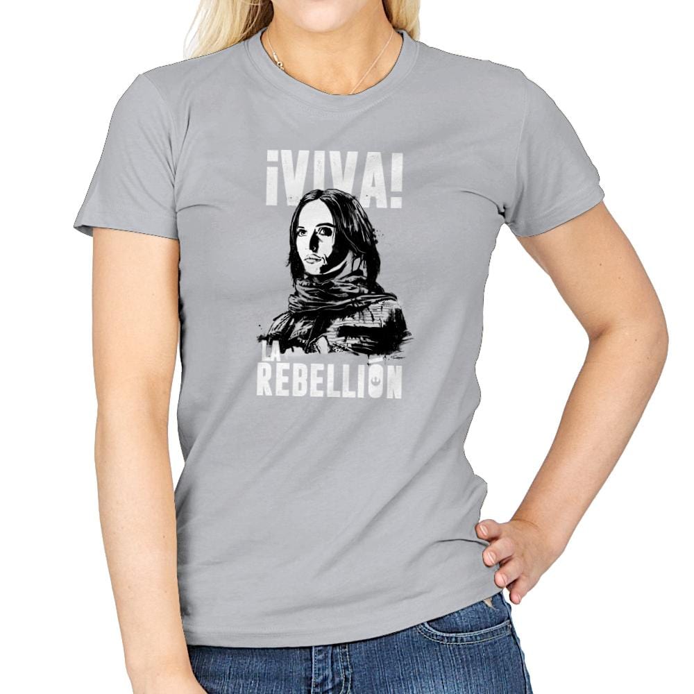 Viva La Rebellion Exclusive - Womens T-Shirts RIPT Apparel Small / Sport Grey