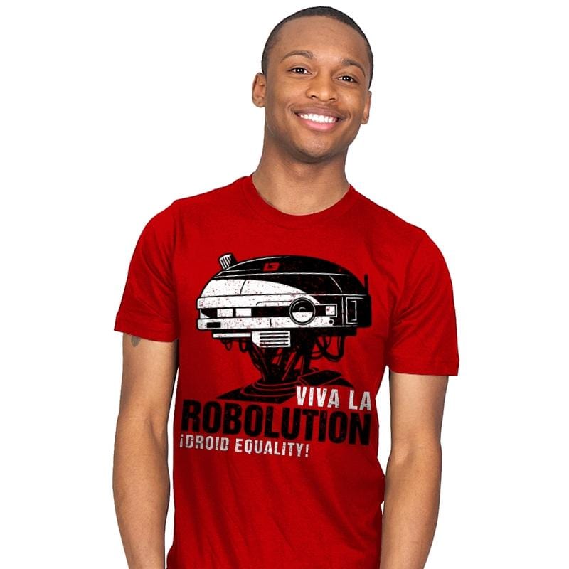 Viva la Robolution - Mens T-Shirts RIPT Apparel Small / Red