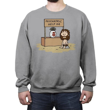 Volleyball Help! - Crew Neck Sweatshirt Crew Neck Sweatshirt RIPT Apparel