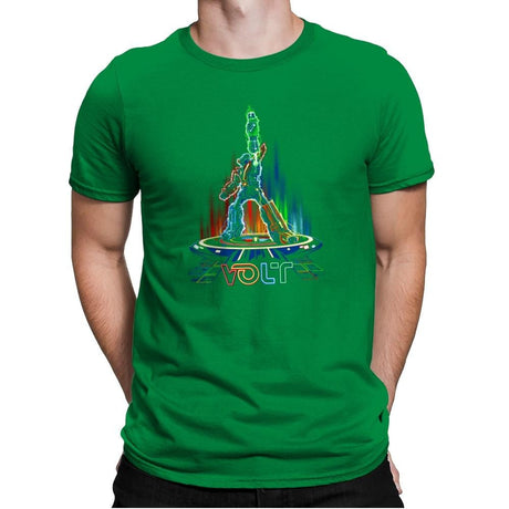 Volt-Tron Exclusive - Mens Premium T-Shirts RIPT Apparel Small / Kelly Green