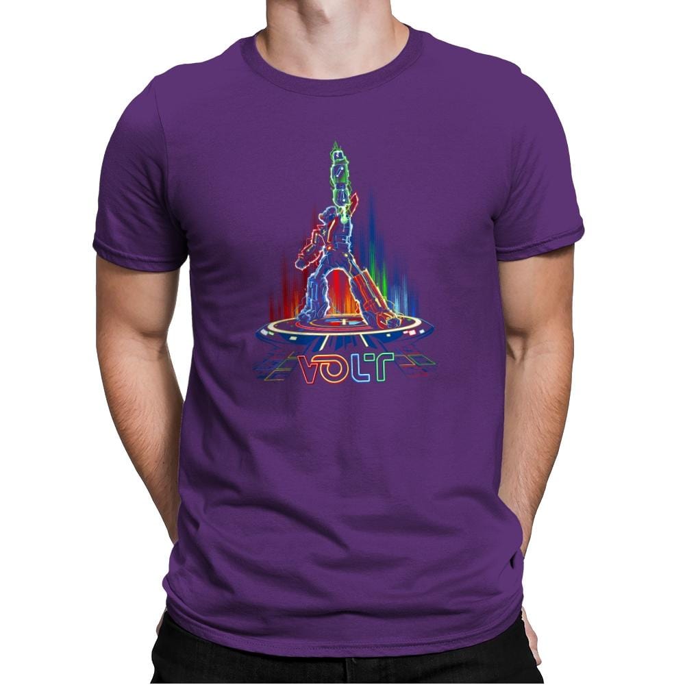 Volt-Tron Exclusive - Mens Premium T-Shirts RIPT Apparel Small / Purple Rush