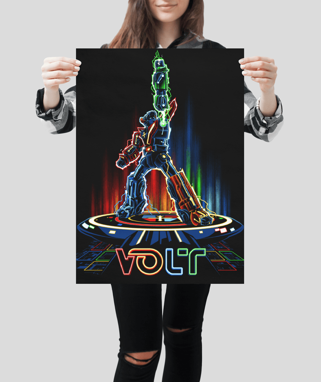 Volt-Tron - Exclusive - Metal Prints Metal Prints RIPT Apparel 8x12 inch